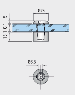 Langlochhalter - Tellerhalter PH608